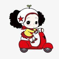 骑小电动车的唯美头像_微信头像大全图片