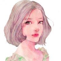 素描头像女生唯美彩色彩铅_微信头像大全图片