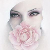 素描头像女生唯美彩色彩铅_微信头像大全图片