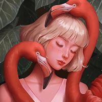 超美腻唯美梦幻人物头像插画_微信头像大全图片
