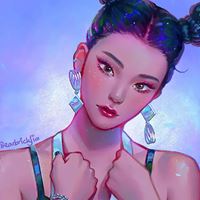 超美腻唯美梦幻人物头像插画_微信头像大全图片