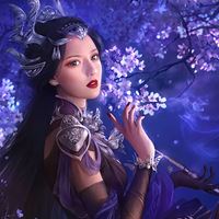 梦幻唯美原画风明星插画壁纸图_微信头像大全图片