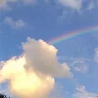 光影彩虹壁纸//愿你想要的都能实现_微信头像大全图片