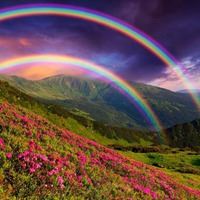 唯美彩虹头像//难得一见的雨后彩虹，太美了_微信头像大全图片