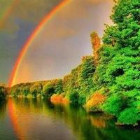 唯美彩虹头像//难得一见的雨后彩虹，太美了_微信头像大全图片