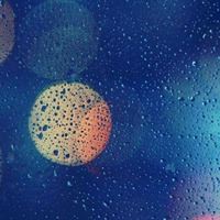 水滴毛玻璃唯美梦幻的景色头像_微信头像大全图片