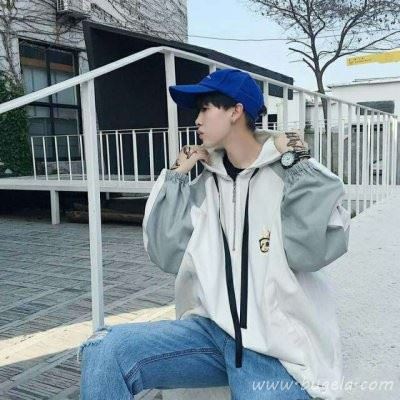 韩国帽子控男生头像图片