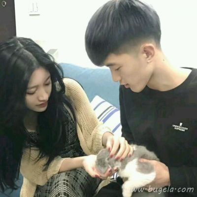 美女心可爱情侣一对情头头像图片