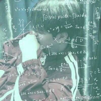 男生带公式头像 帅气学霸头像图片