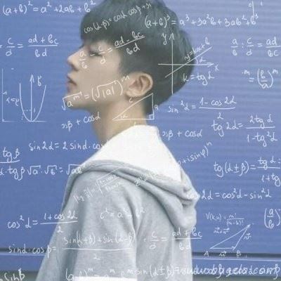 男生带公式头像 帅气学霸头像图片