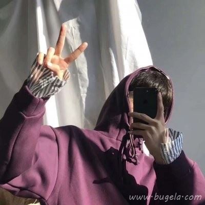 萌版男生剪刀手头像图片
