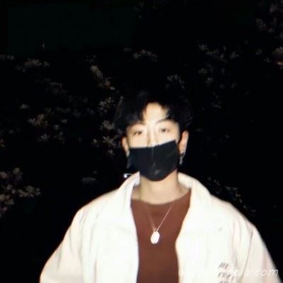 韩版男生帅气戴口罩头像图片