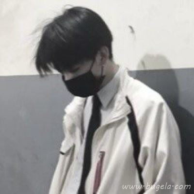 韩版男生帅气戴口罩头像图片