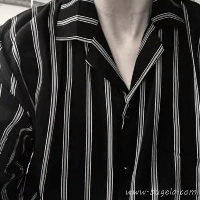 复古风男生衬衫半身头像图片