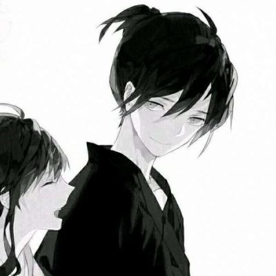 黑夜有所思的情侣头像高清 卡通动漫图片