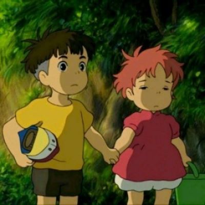 波妞和宗介的情侣头像一人一半 不明显图片