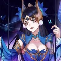 漫画头像女生唯美冷傲偏天蓝色_微信头像大全图片