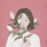 唯美鲜花遮眼睛女生头像_微信头像大全图片