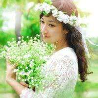 女人头上带花的微信头像_微信头像大全图片