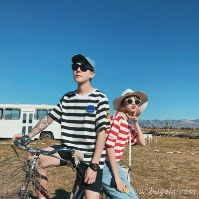 夏日小清新QQ一对幸福情头头像图片