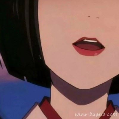 动漫高冷红唇霸气女生头像 韩系二次元红唇女生头像图片