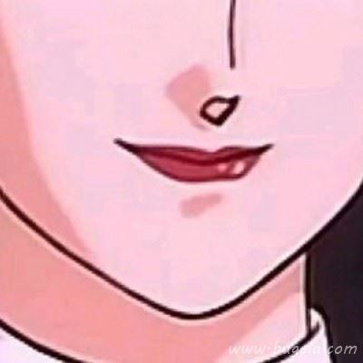 动漫高冷红唇霸气女生头像 韩系二次元红唇女生头像图片