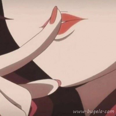 动漫高冷红唇霸气女生头像 韩系二次元红唇女生头像图片