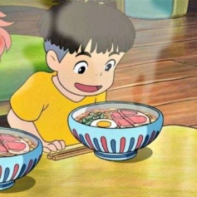 波妞和宗介的情侣头像一人一半 不明显图片