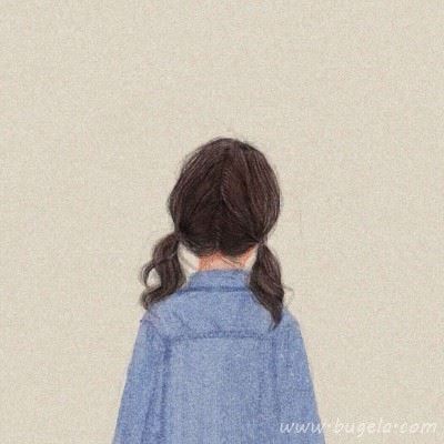 好看的动漫少女背影头像 合适女生的微信头像图片