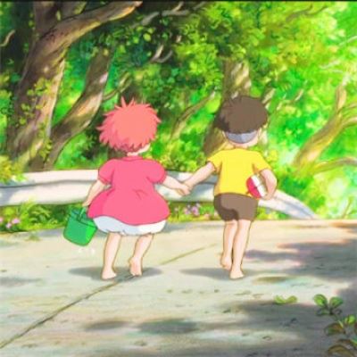 宗介波妞情侣头像一对 双人 动漫可爱图片