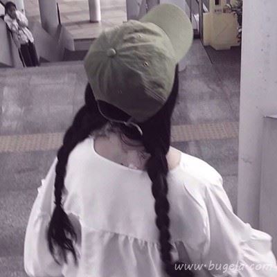 女生背影双马尾可爱头像 背影可爱萌女孩头像图片