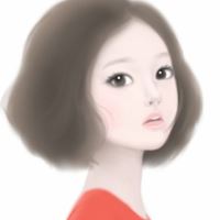 手绘短发美女唯美大_动漫头像_爱扣扣网图片