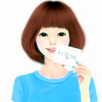 唯美插画手绘美女_动漫头像_爱扣扣网图片