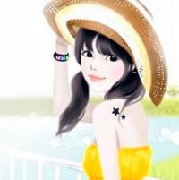 唯美插画手绘美女_动漫头像_爱扣扣网图片