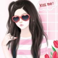唯美插画手绘美女_动漫头像_爱扣扣网图片