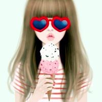 唯美插画手绘美女_动漫头像_爱扣扣网图片