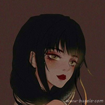 女头动漫高冷侧脸头像 帅气撩人二次元女头像图片