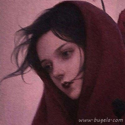 女头动漫高冷侧脸头像 帅气撩人二次元女头像图片