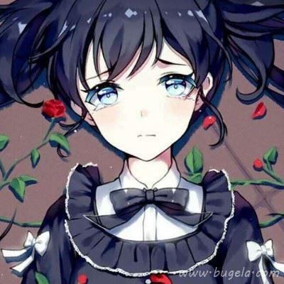 黑暗动漫女头像 二次元丧系女头像图片