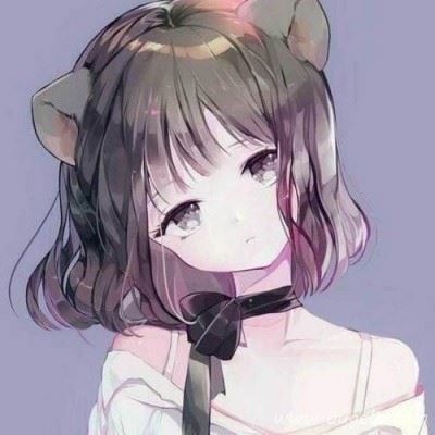 卡通女生高冷霸气头像 高冷范卡通二次元女神头像图片