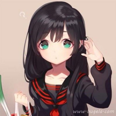 卡通女生高冷霸气头像 高冷范卡通二次元女神头像图片