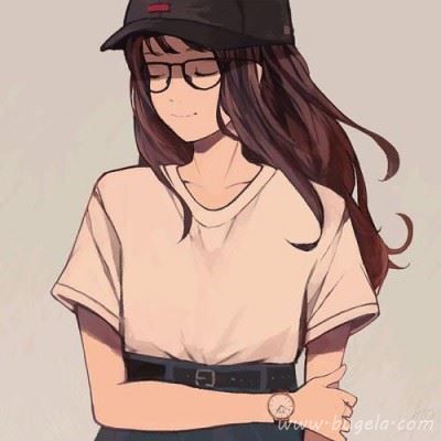 卡通女生高冷霸气头像 高冷范卡通二次元女神头像图片