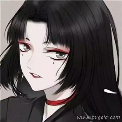 黑白动漫病娇女头像 黑化病娇女系动漫头像图片
