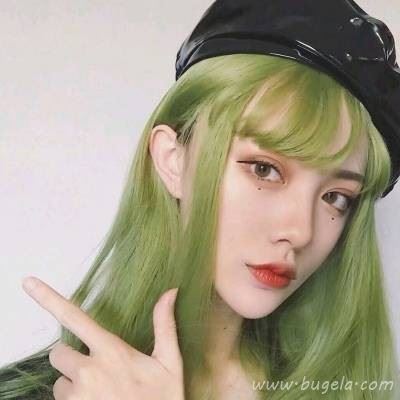 2021款绿色系女生头像图片