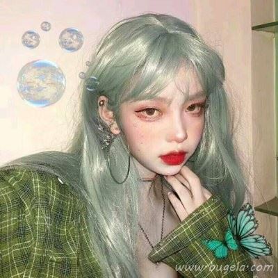 绿色小清新女生微信头像图片