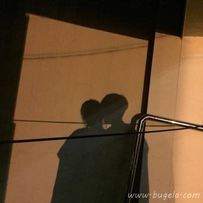 一男一女背影清新自然情侣头像图片