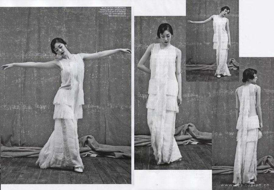 金妍儿黑白风格优雅写真图片