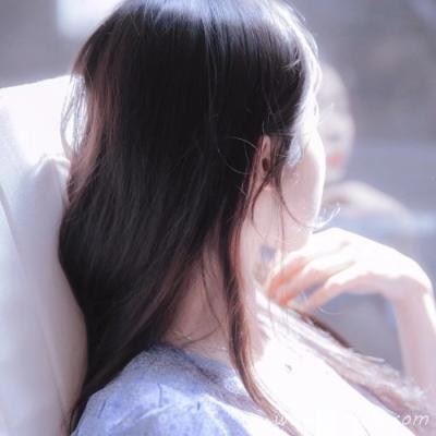 唯美女生侧颜和背影头像图片