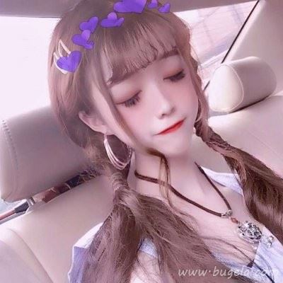 紫色系清纯女生头像图片