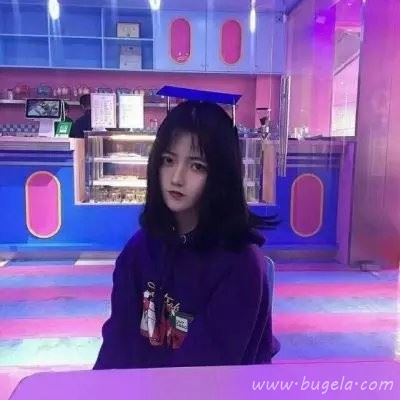 紫色系清纯女生头像图片